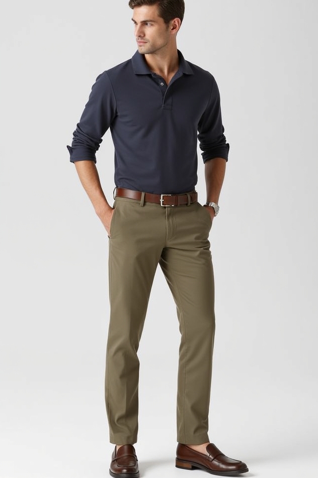 smart casual polo chinos