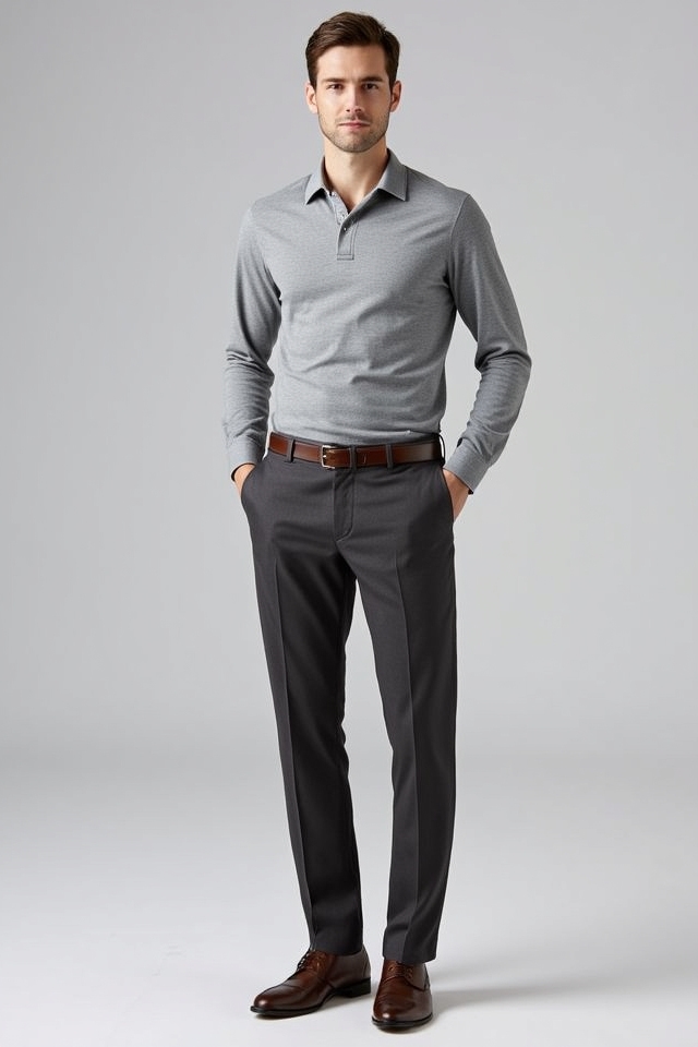 smart casual polo outfit