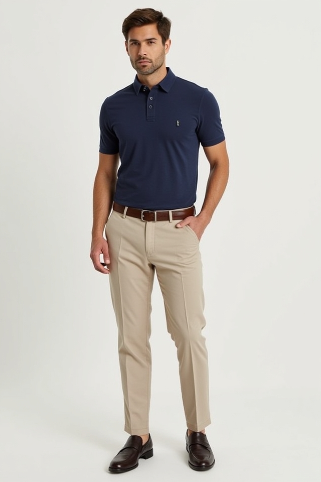 smart casual polo trousers