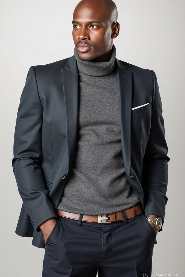 smart casual turtleneck elegance