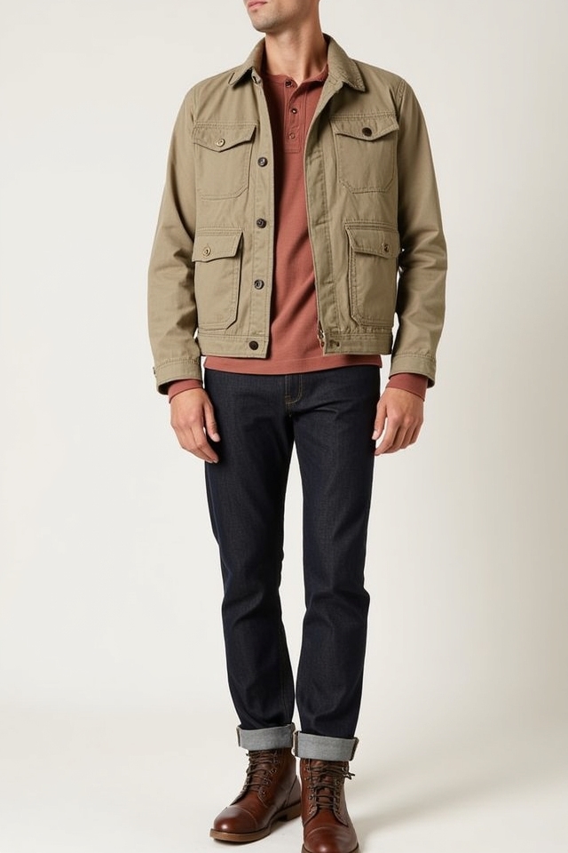 soft clay khaki ensemble