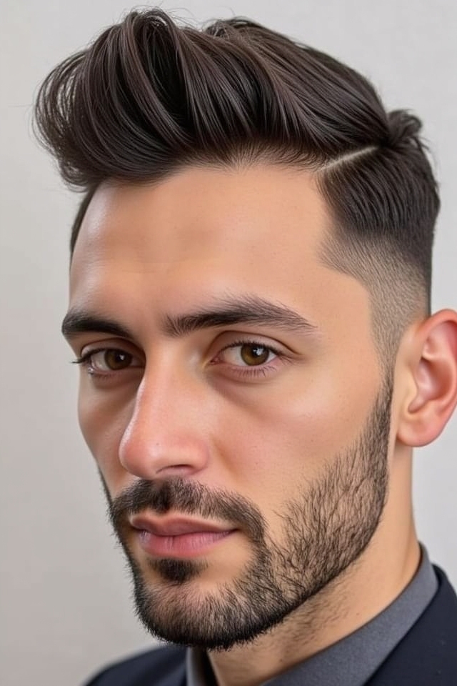 sophisticated slicked back quiff
