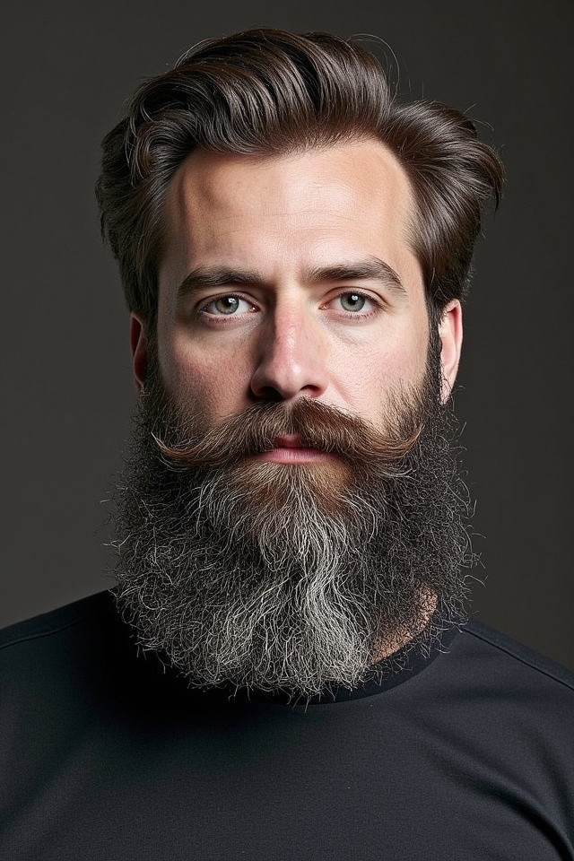 sophisticated verdi beard style
