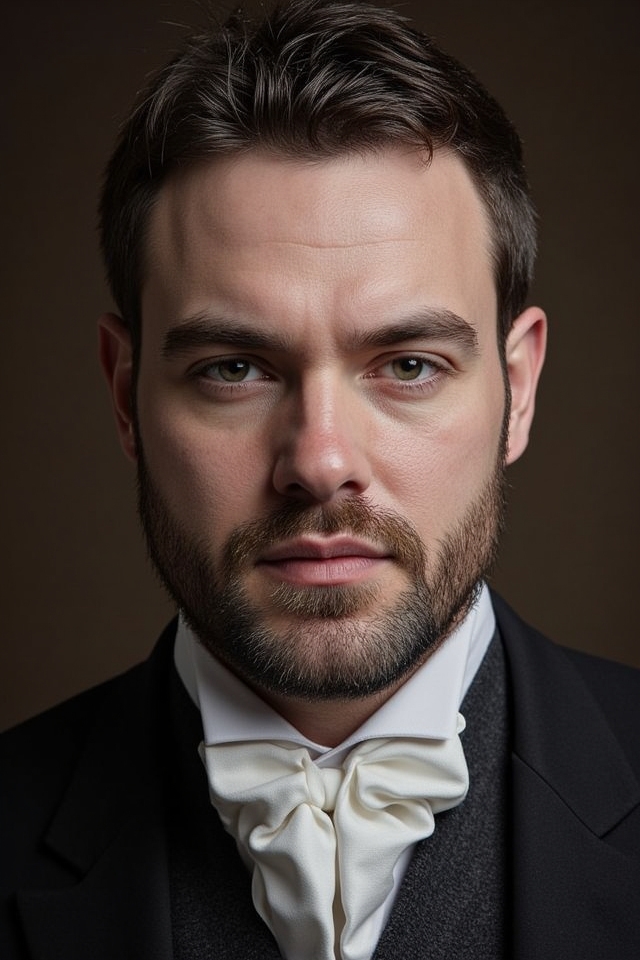 sophisticated victorian cravat elegance