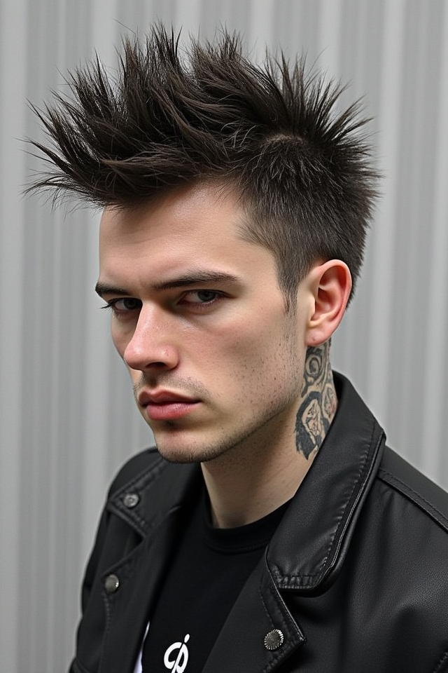 spiky mullet punk vibes