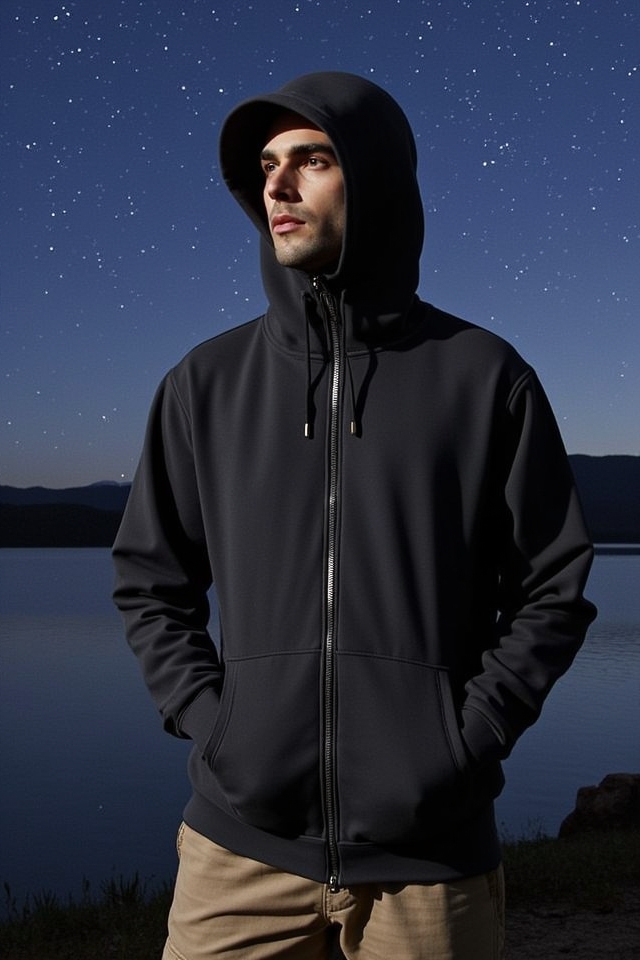 stargazing outfit hoodie and chinos