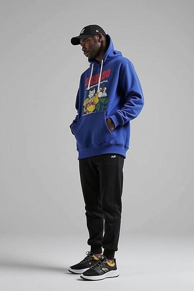streetwear joggers sweatshirt ensemble