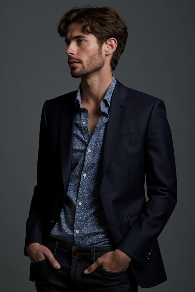 stylish blazer with casuality