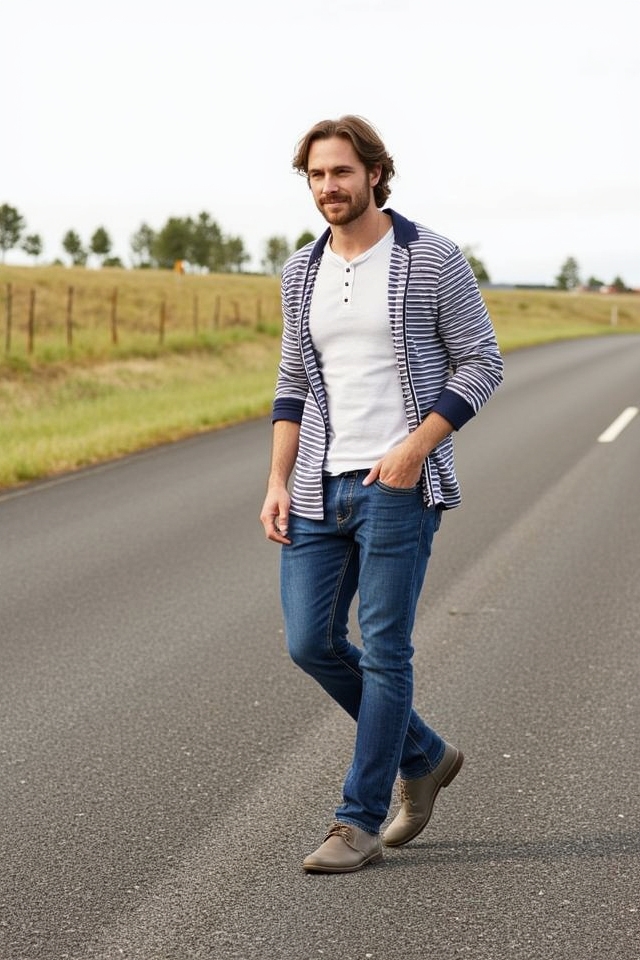 stylish road trip outfit