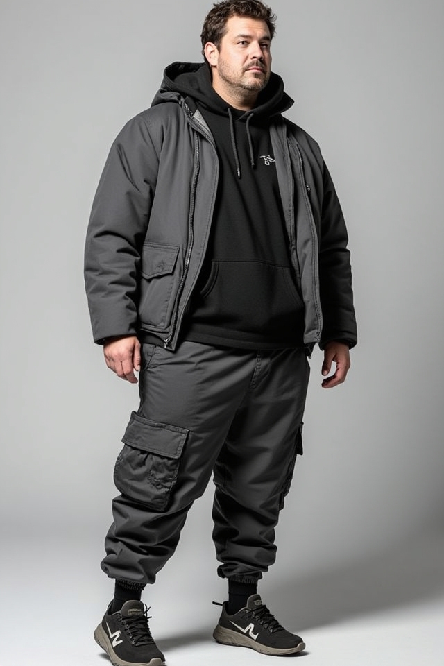 stylish urban parka joggers