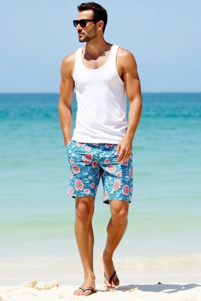 summer casual beachwear ensemble