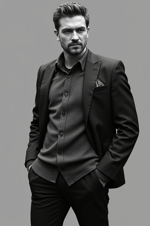 sweatshirt under blazer twist
