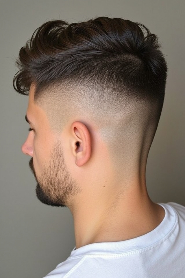 taper fade brushed fringe