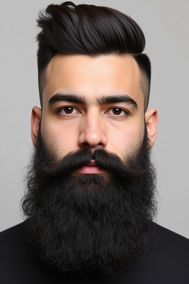 tapered punjabi beard design