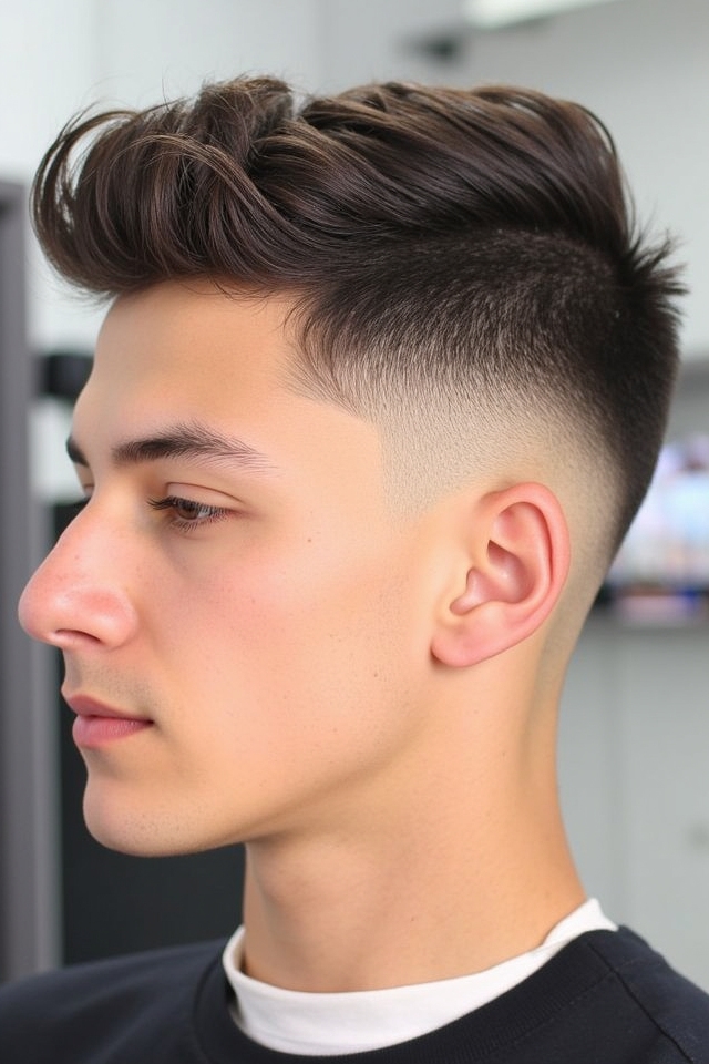 tapered sides back texture