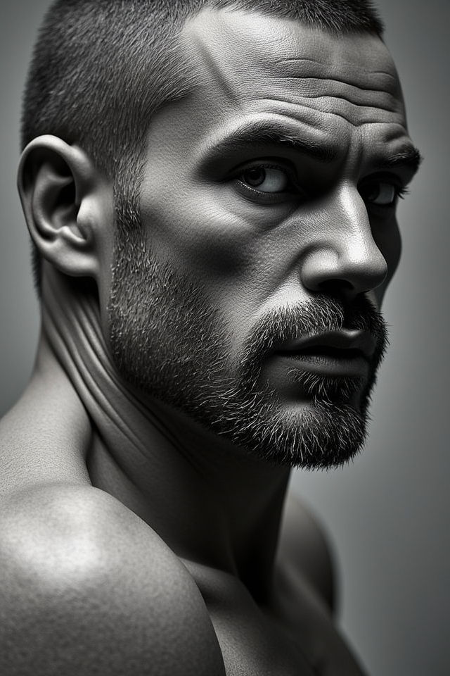 textured push back fade