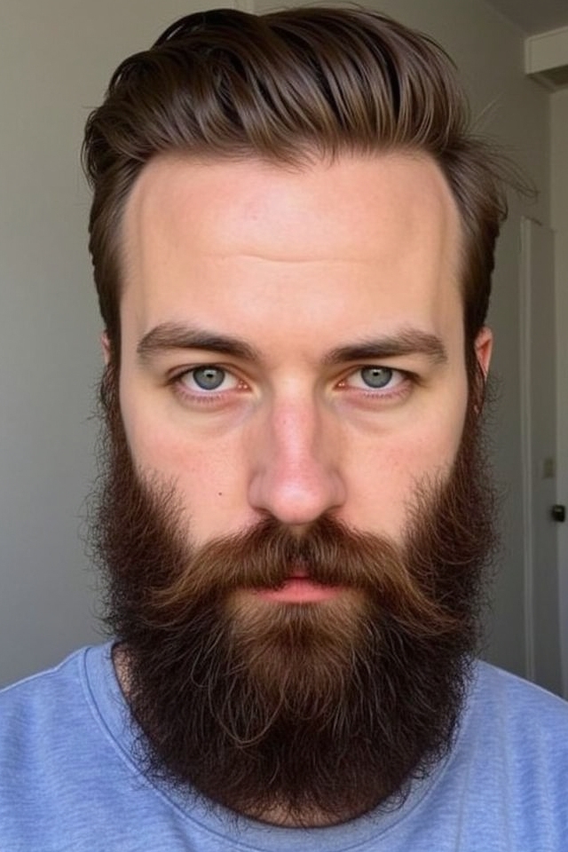 the casual scruffy beard
