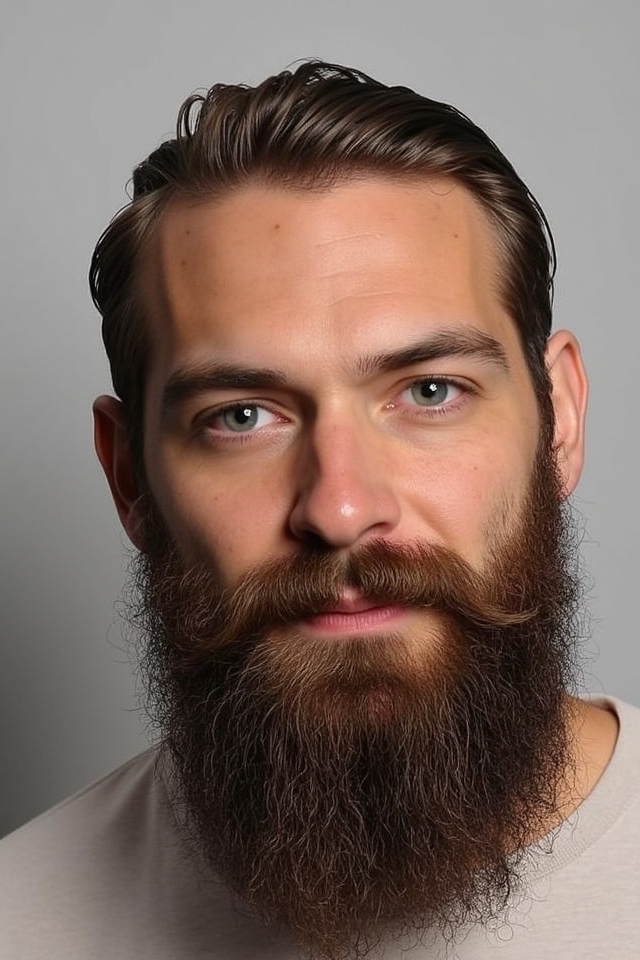 thick sideburns balance oblong