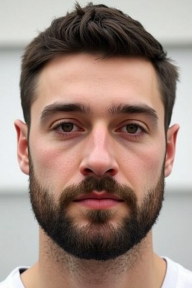 tidy short boxed beard