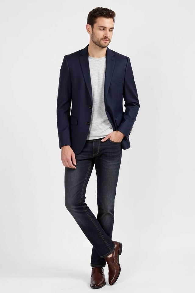 timeless blazer jeans combo