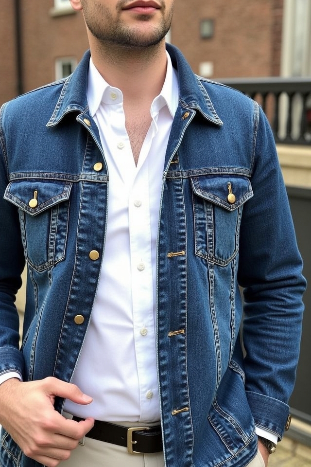 timeless denim and white