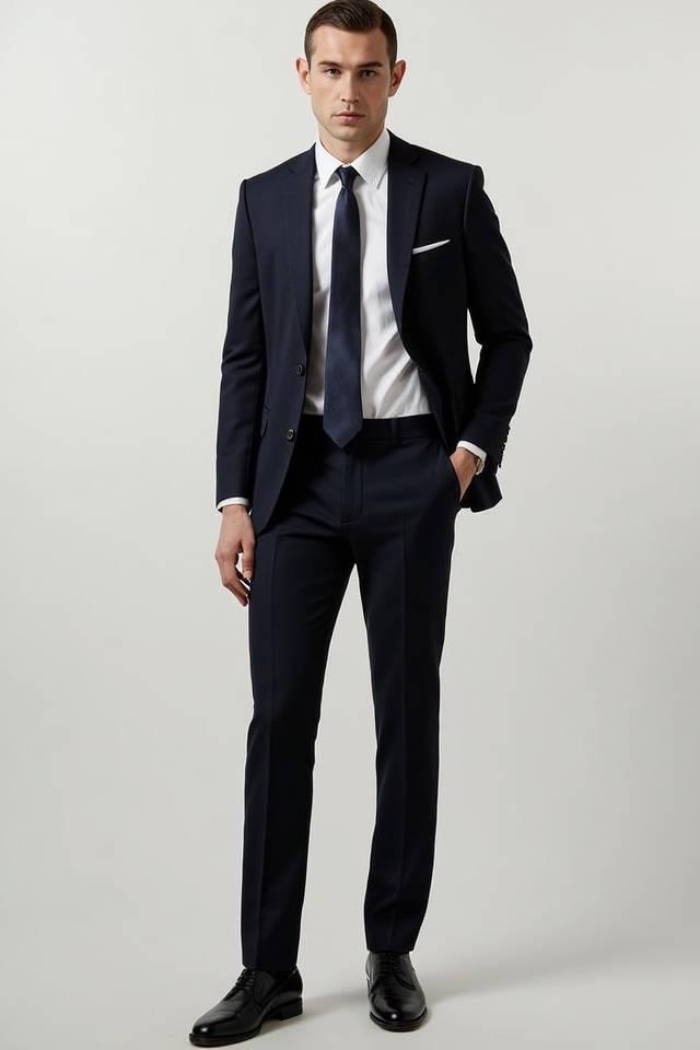 timeless double breasted suit ensemble