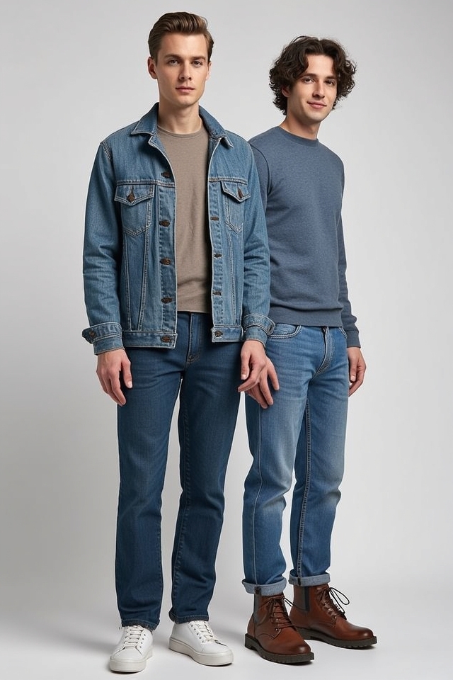 timeless fall denim combo