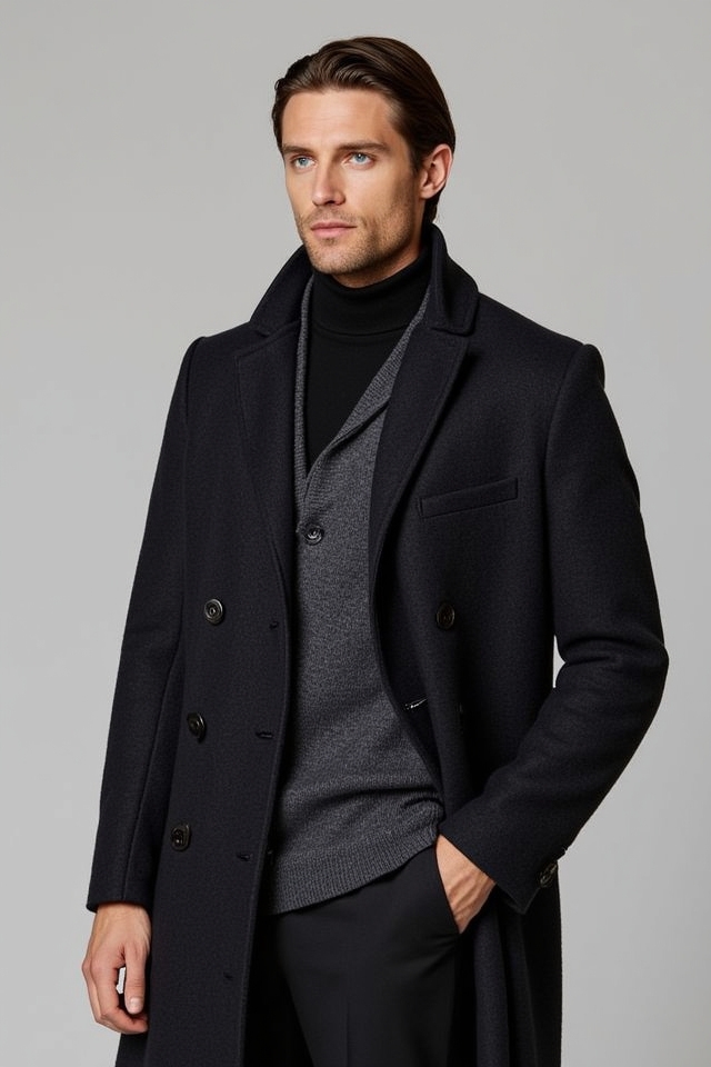 timeless fall turtleneck outfit