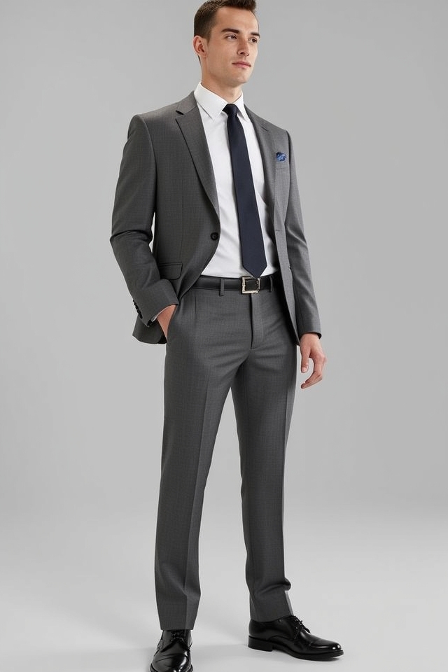 timeless gray professional ensemble