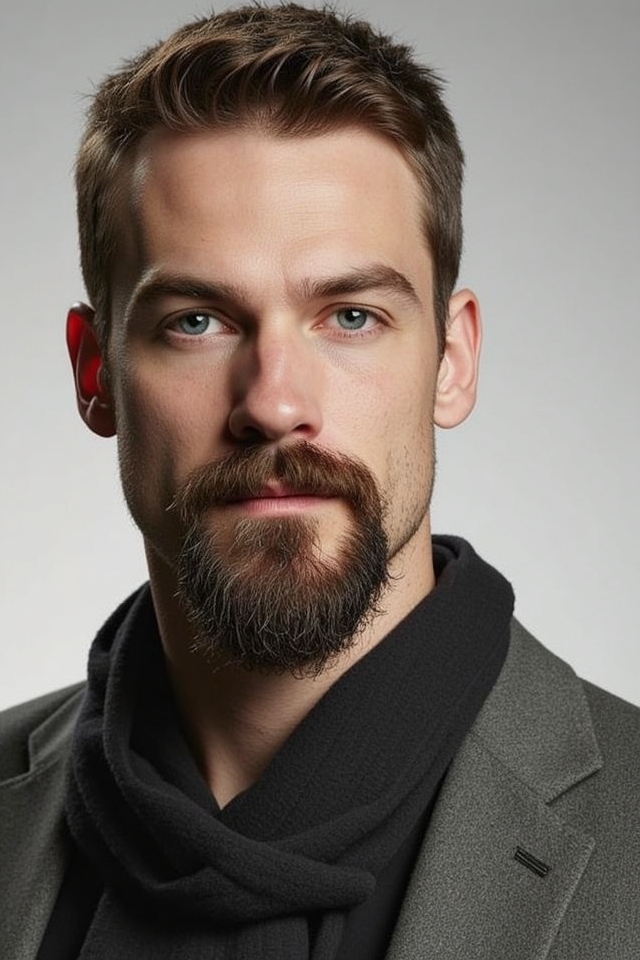 timeless neatly trimmed goatee