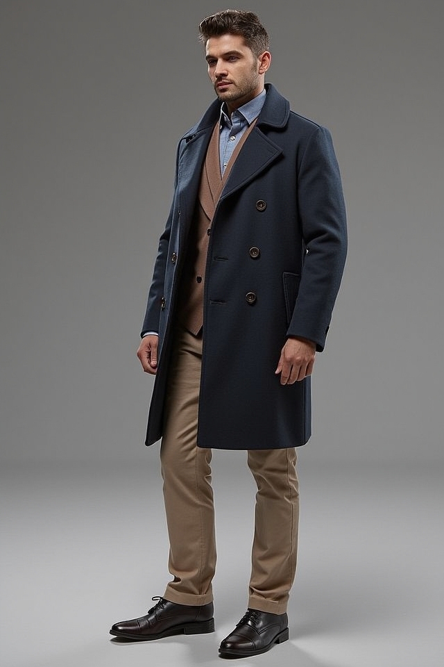 timeless peacoat chinos combo