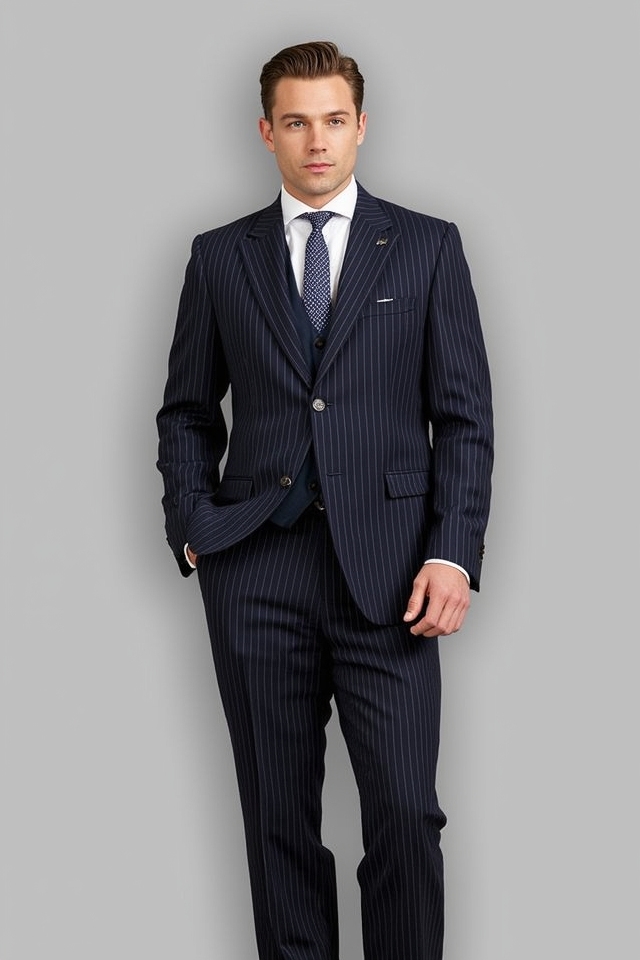 timeless pinstripe professional edge