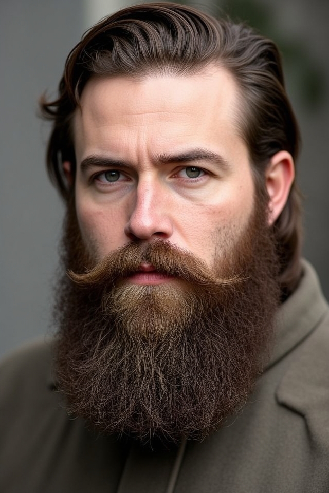 timeless sophisticated full beard