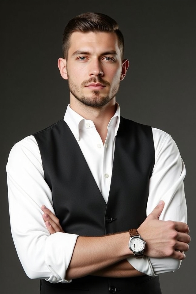 timeless sophisticated white vest