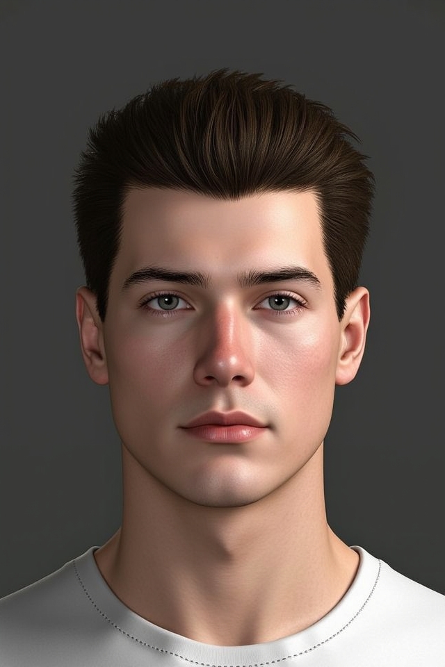 timeless straight center part