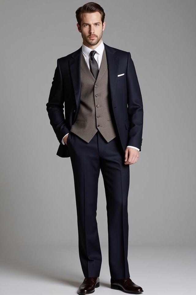 timeless three piece suit elegance