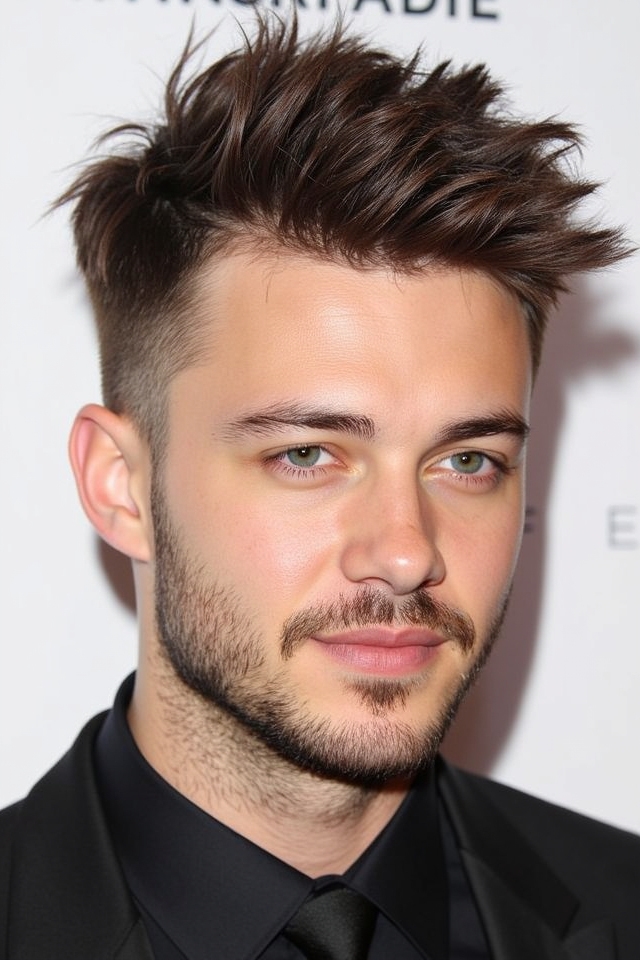 tousled medium length hairstyle