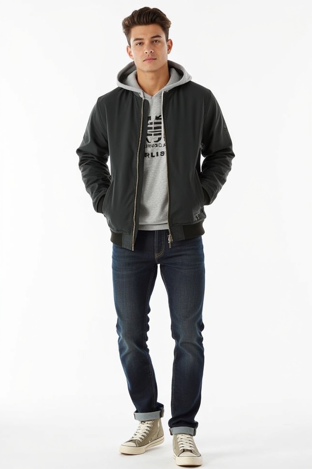 trendy bomber jacket mix