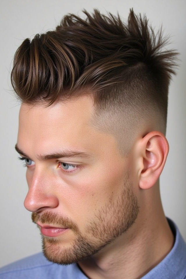 trendy versatile messy quiff