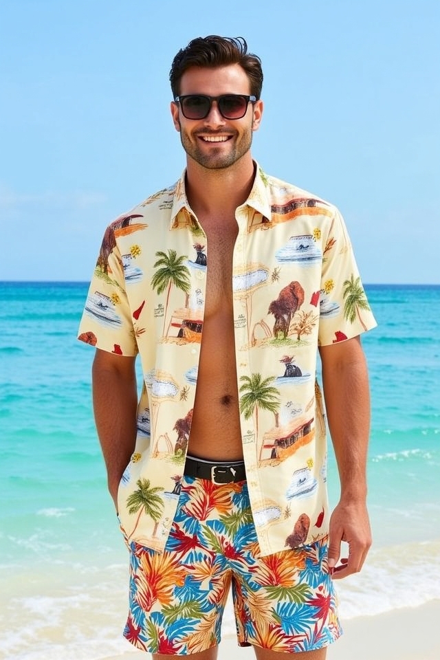 tropical beachwear for summer