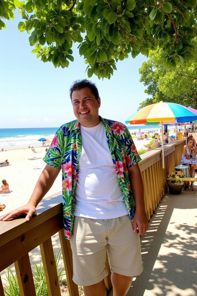 tropical layered casual style