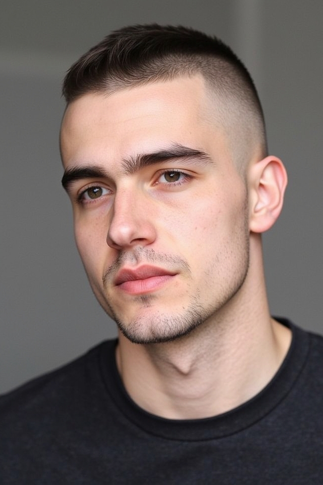 undercut with straight top