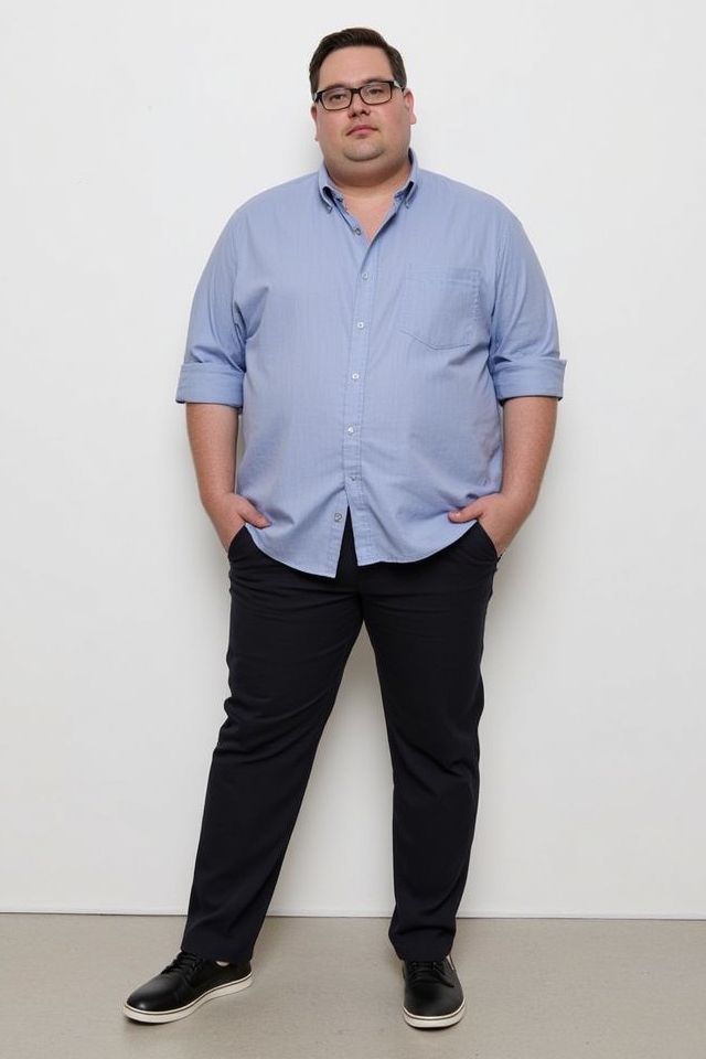 untucked shirt slim trousers
