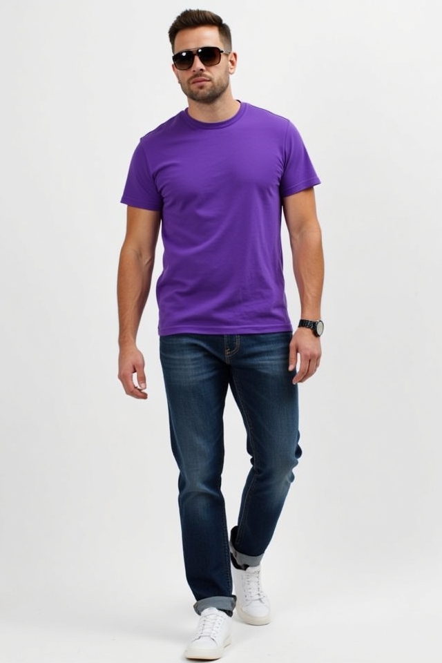 versatile casual violet outfit