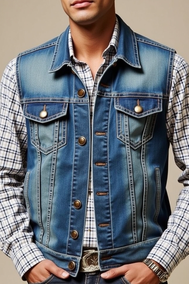 versatile denim vests layering