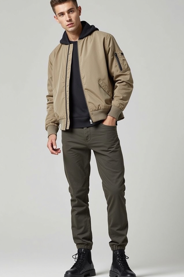 versatile nude streetwear jacket