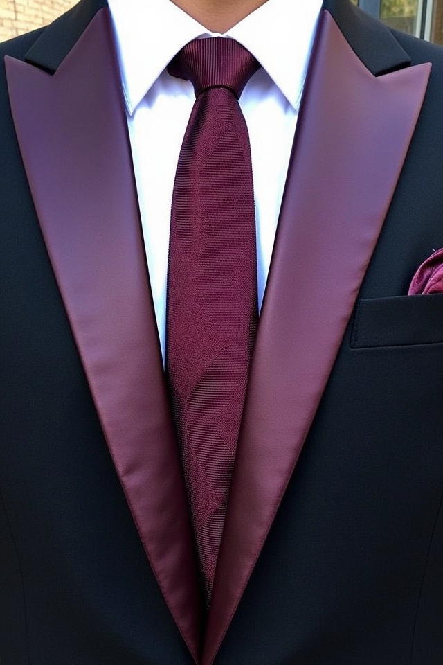 versatile sophisticated maroon tie