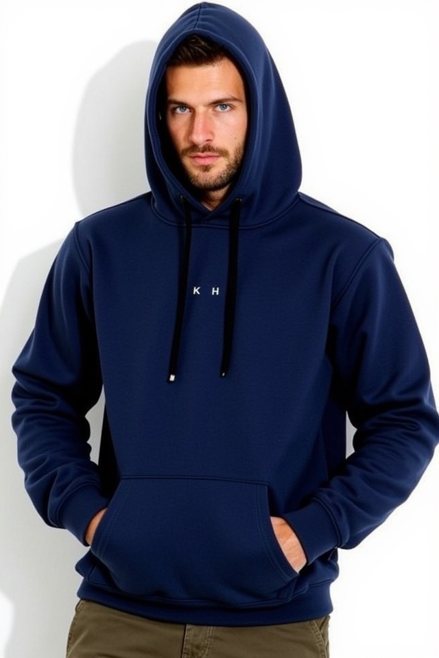 versatile stylish navy hoodie