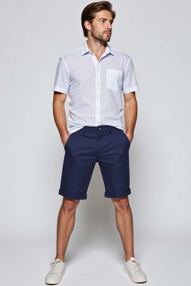 versatile stylish navy shorts