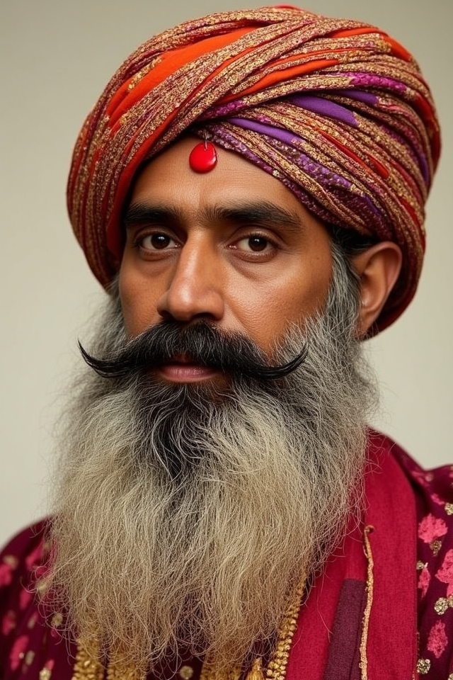 vibrant rajasthani royal attire